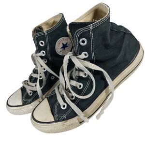CONVERSE! CHUCK TAYLOR ALL STAR BLACK, WHITE HIGH TOP SNEAKERS, TENNIES! SZ 6